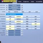 HighDistortion Fortnite Video Settings