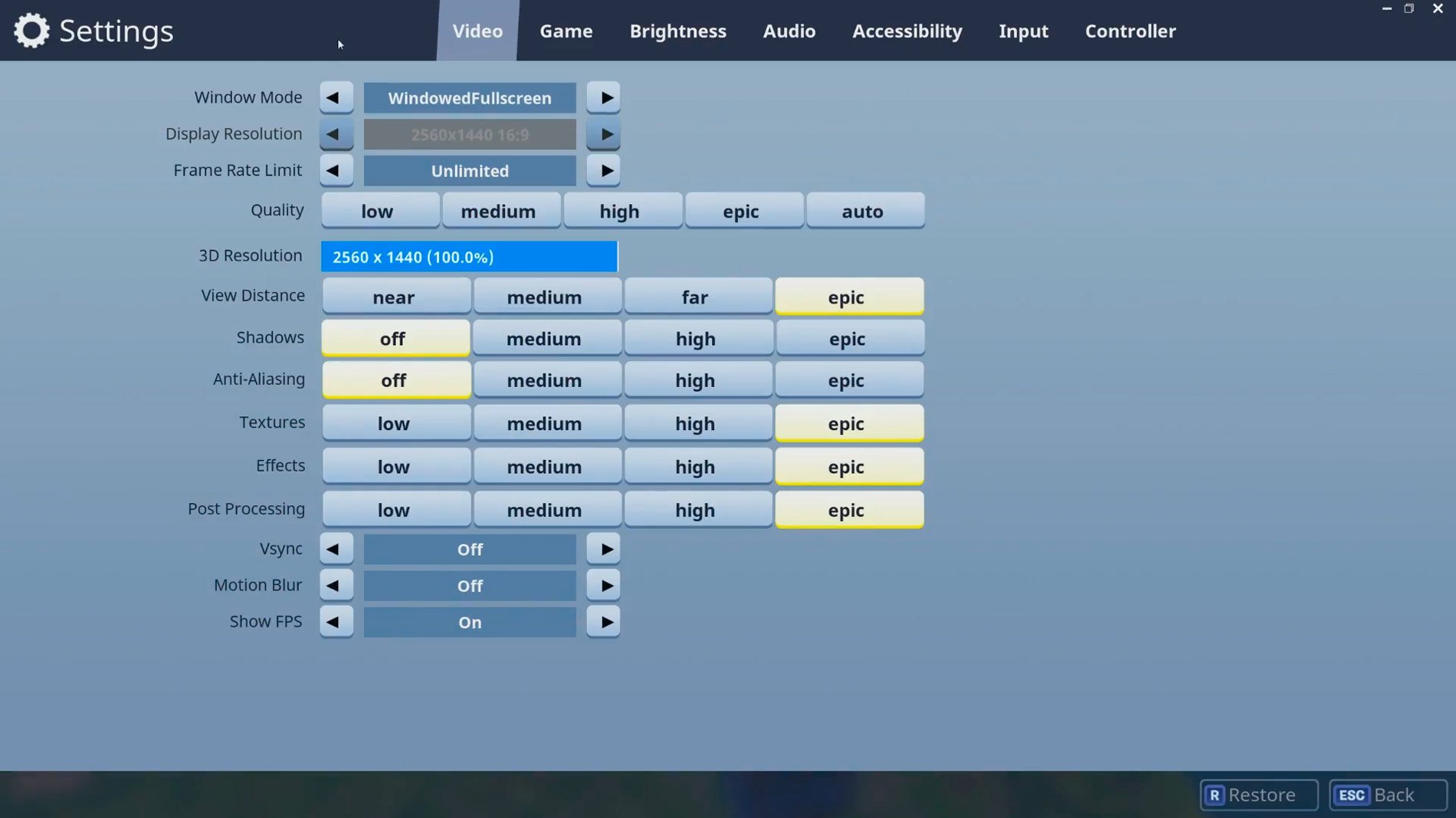 drlupo fortnite video settings - acceleration souris fortnite