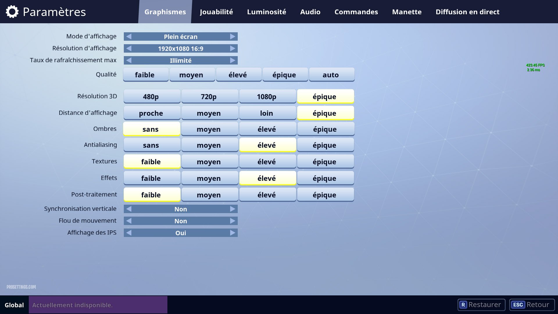 XSOO Fortnite Video Settings