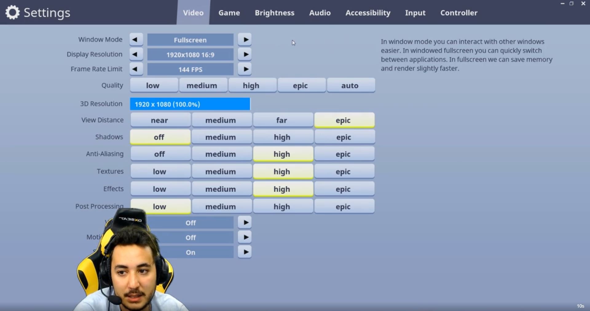 gotaga fortnite video settings - fortnite pro setup