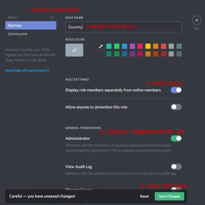 Discord: How to remove crown icon