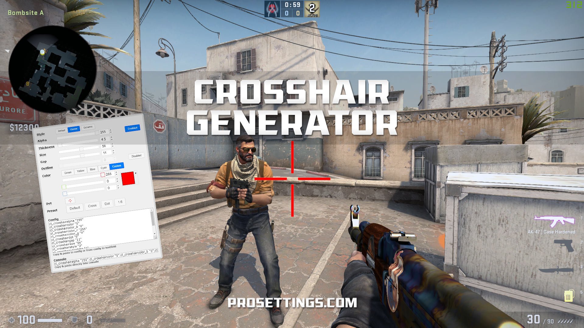 Crosshair Generator For Cs Go Prosettings Pro Tools