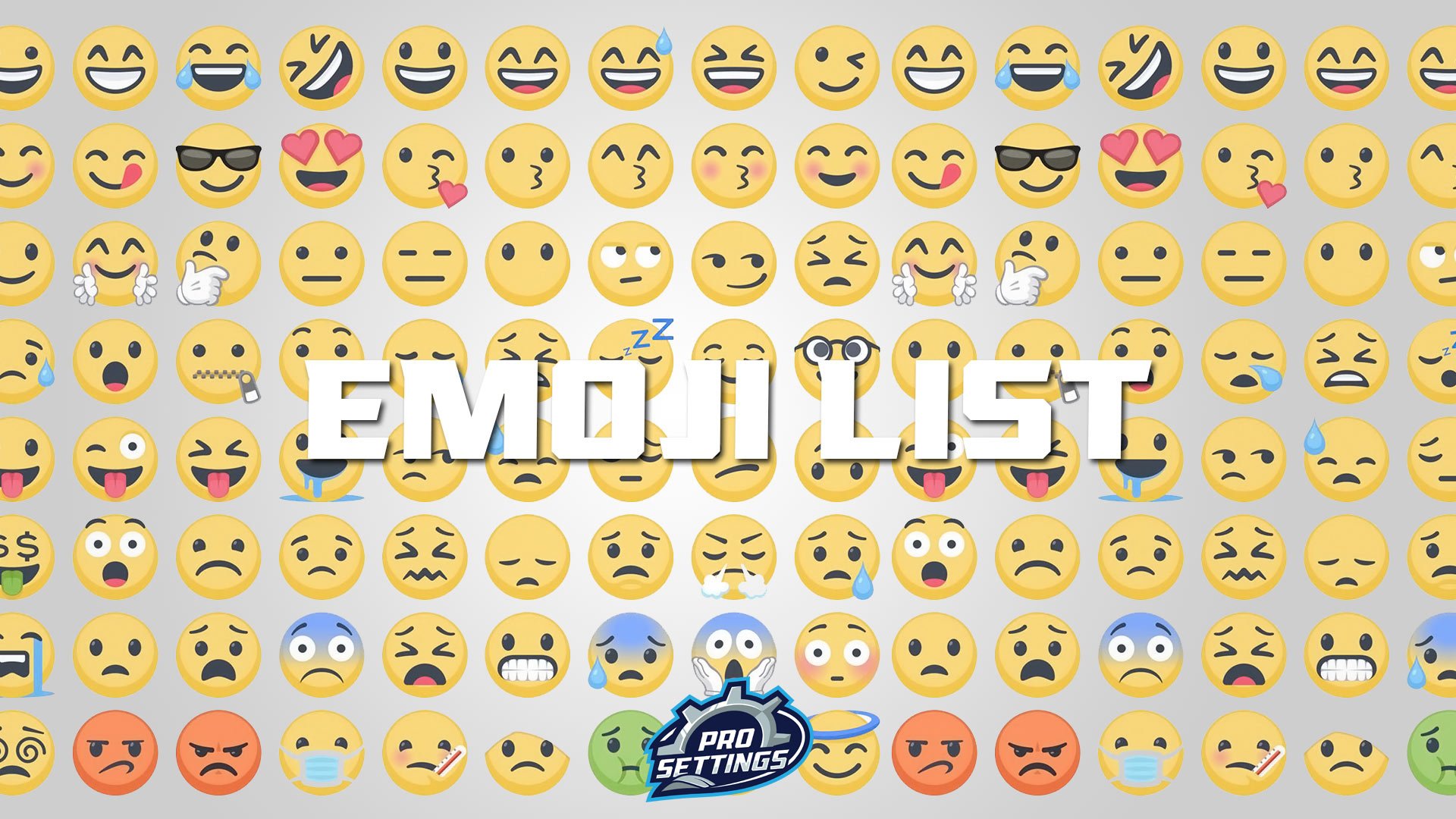 Full List of Emojis 2023 