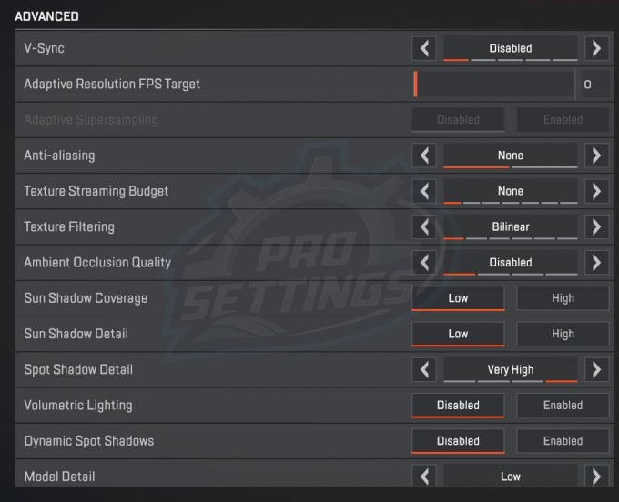 Apex Legends Pro Settings