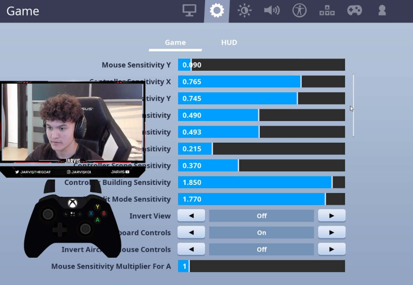 Jarvis Fortnite Controller Settings - 1380 x 951 png 709kB