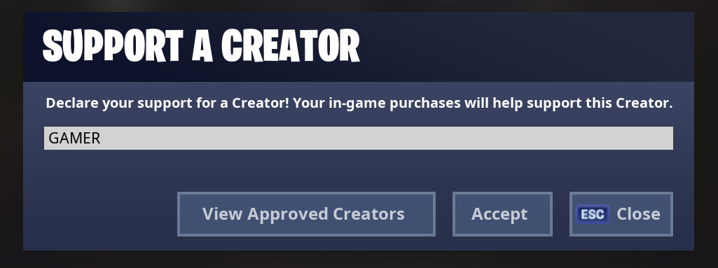 how to become part of the support a creator program - custom codes fortnite discord