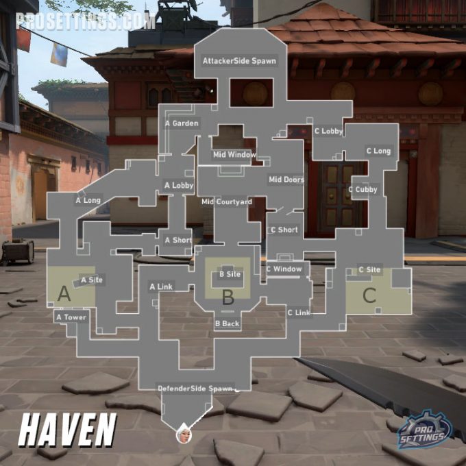 VALORANT Haven Map Callouts